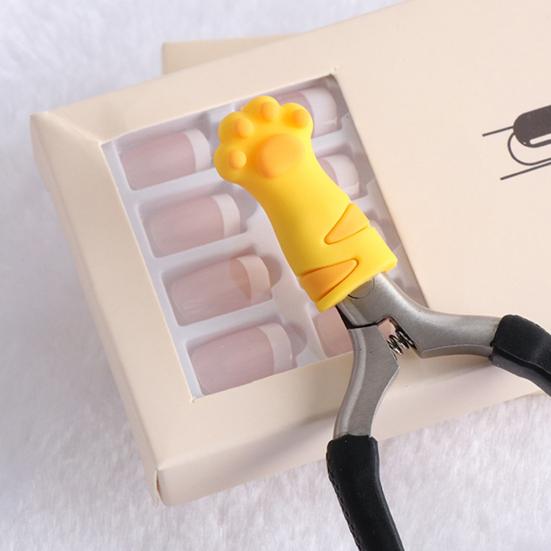 Protective Case Silicone Pencil Cap Cartoon Cat Paw Pencil Tip Protector for Wooden Pencils Extend Usage Time Reduce Waste Stress