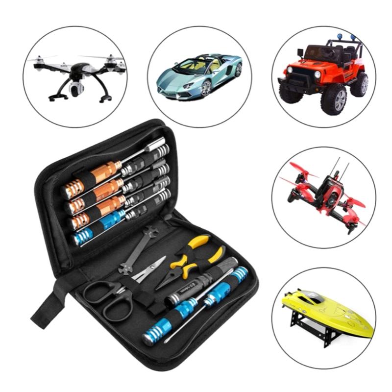 14pc Professional Grade Solid Hexagonal Key Tool Kit For Drones Helicopter Maintenance And Home DIY Projects