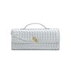 Specialized In Niche Woven One-Shoulder Baguette Bags, Fashionable Portable And Horizontal Clutch Bags, Versatile Women'S Oblique Span Bags
