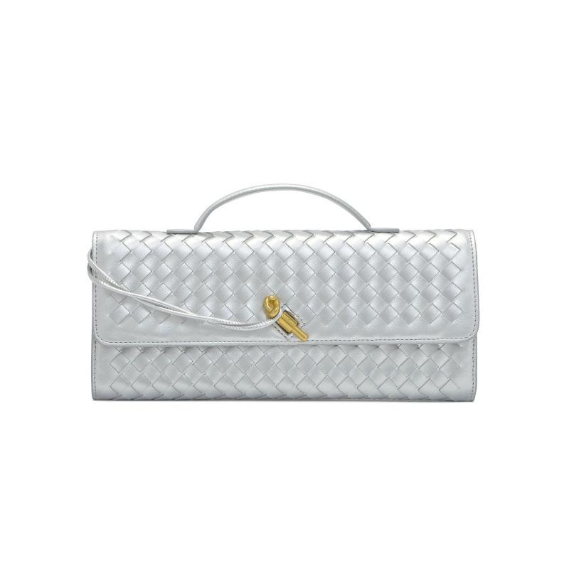 Specialized In Niche Woven One-Shoulder Baguette Bags, Fashionable Portable And Horizontal Clutch Bags, Versatile Women'S Oblique Span Bags