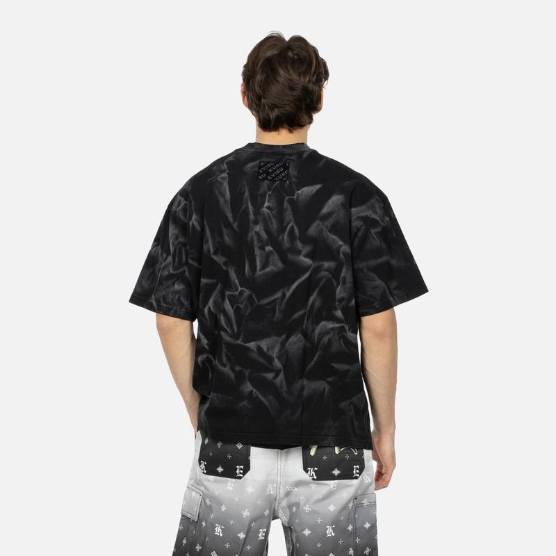 Evisu T-Shirts Men's Crew Neck Moderate Straight Fit 2ESGNM4TS5144LFCT