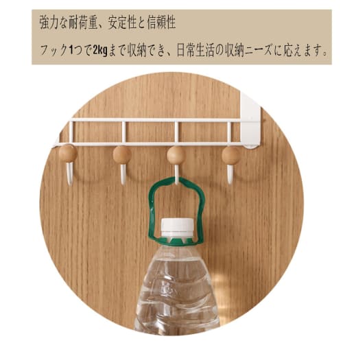 HAPVITAL Door Hook Hanger, Door Hook Door Hanger, Bag Hook, Towel, Bag Storage, Easy Installation, Hat, Umbrella, No Tools Required, Space-Saving, Sty