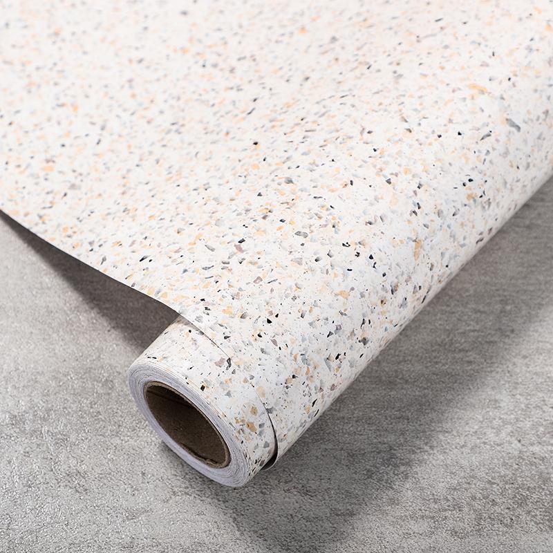 PVC Kitchen Sticker Waterproof Oil Resistant Self-Adhesive Wallpaper Cooktop Heat Resistant Countertop Refurbished Marble Veneer