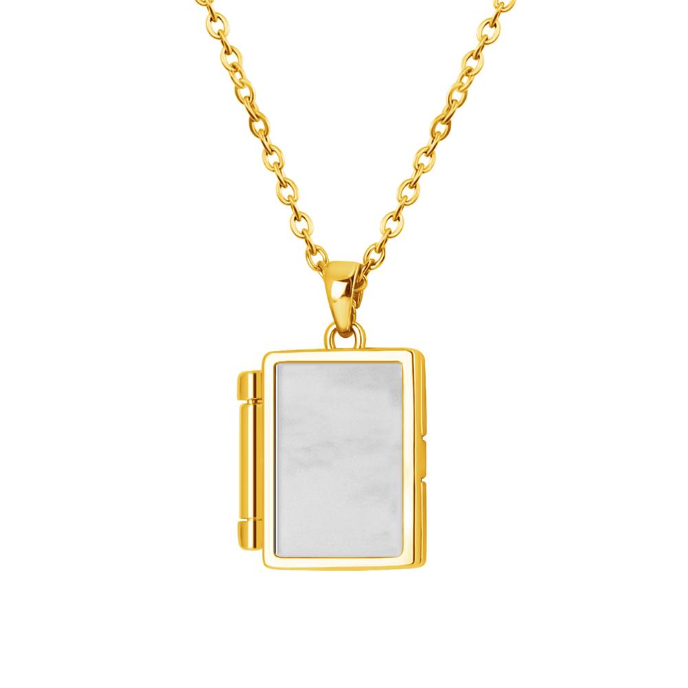 MaiLun Photo Album Pendant Necklace Personalized Photo Jewelry Gift for Valentine's Day