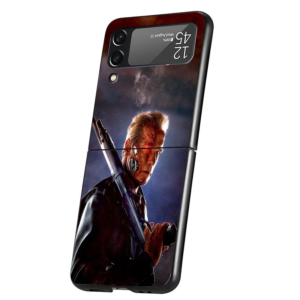 

Arnold Schwarzenegger Terminator Cover Phone Case For Samsung Galaxy Z Flip 7 6 5 4 3 5G Flip7 Flip6 Flip5 Flip4 Flip3 Black Fun Samsung Z Flip 6