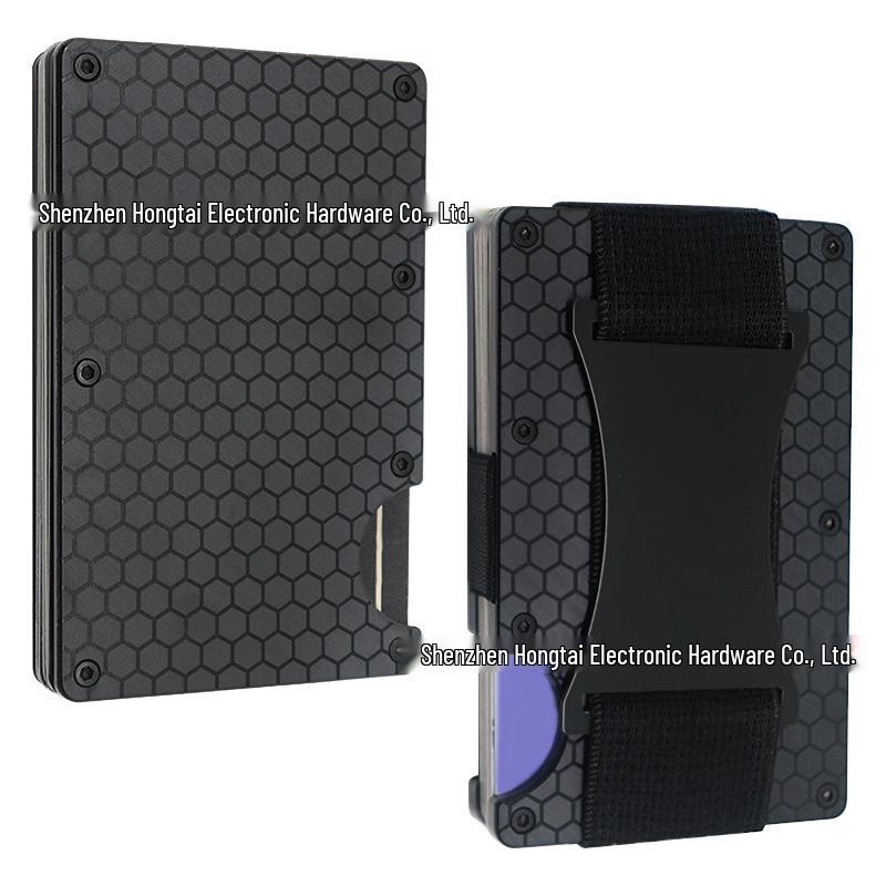 New RFID Blocking Carbon Fiber Wallet with Money Clip