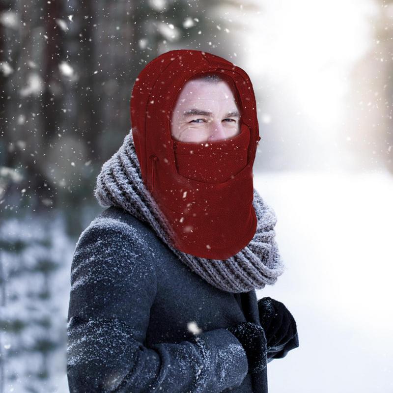 Winter Face Cover Winter Plush Hood Women Neck Warmer Face Protector Warm Ski Hood Hat Cold Weather Face Cover