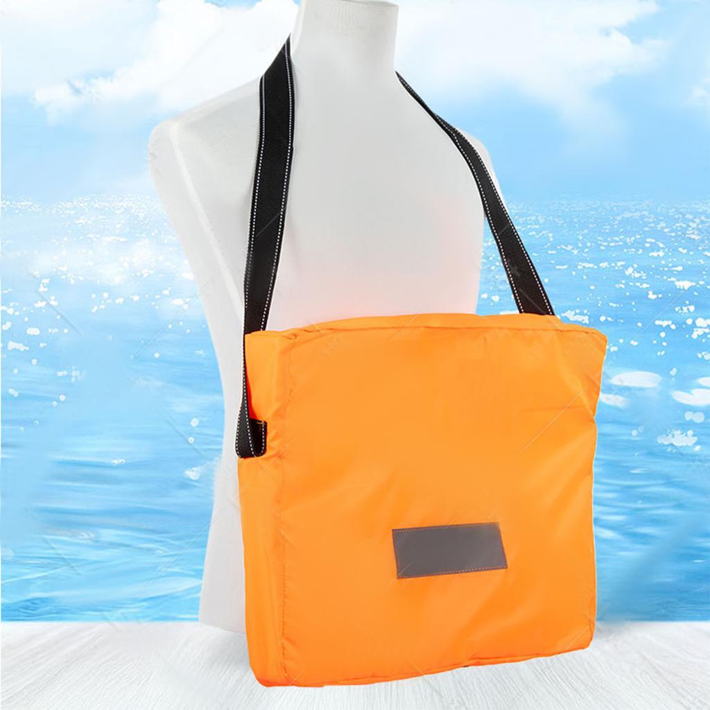 Bootfahren Werfbare Schwimmhilfe Hoher Auftrieb Bootfahren Wurfkissen mit Gurt Hoher Auftrieb Faltbare Schwimmer mit Reflektierendem