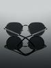 1PC Fashion Geometric Metal Oversized Frame Men Sunglasses For Women Outdoor Daily Life Shades Eyewear Accessories.