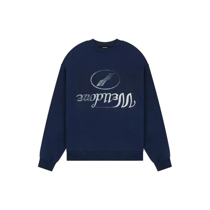 WE11DONE Sweatshirt Unisex Marine Blue WD-TS3-22-812-U-NV