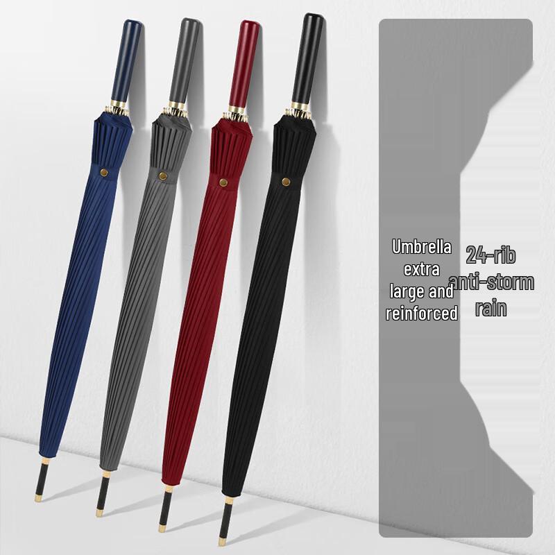 Oujie Wang 24-Rib Automatic Windproof Business Umbrella