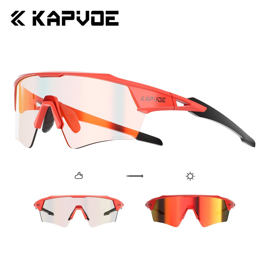 Kapvoe New Photochromic Cycling Sunglasses Men Women MTB Glasses UV400 Bicycle Eyewear Outdoor Sports Running Road Bike Goggles 4