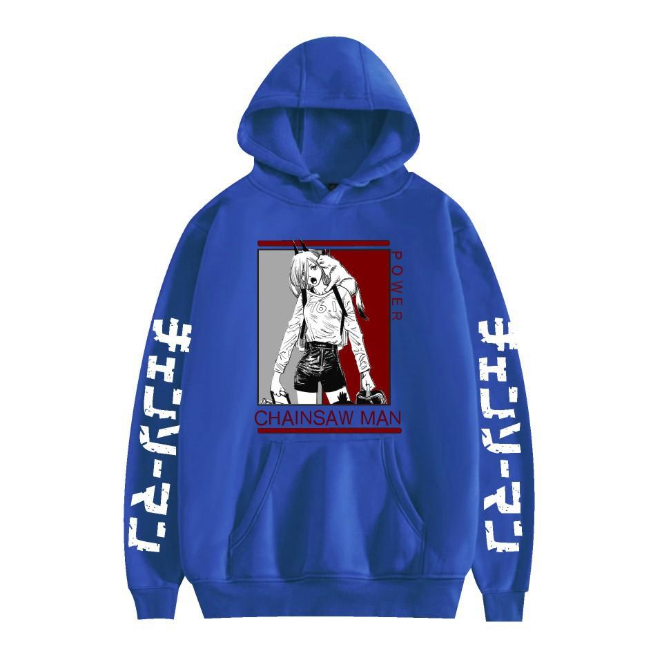 Chainsaw Man Otoño Invierno Forro Polar Ropa de Calle Tops Hombre Mujer Moda Sudaderas