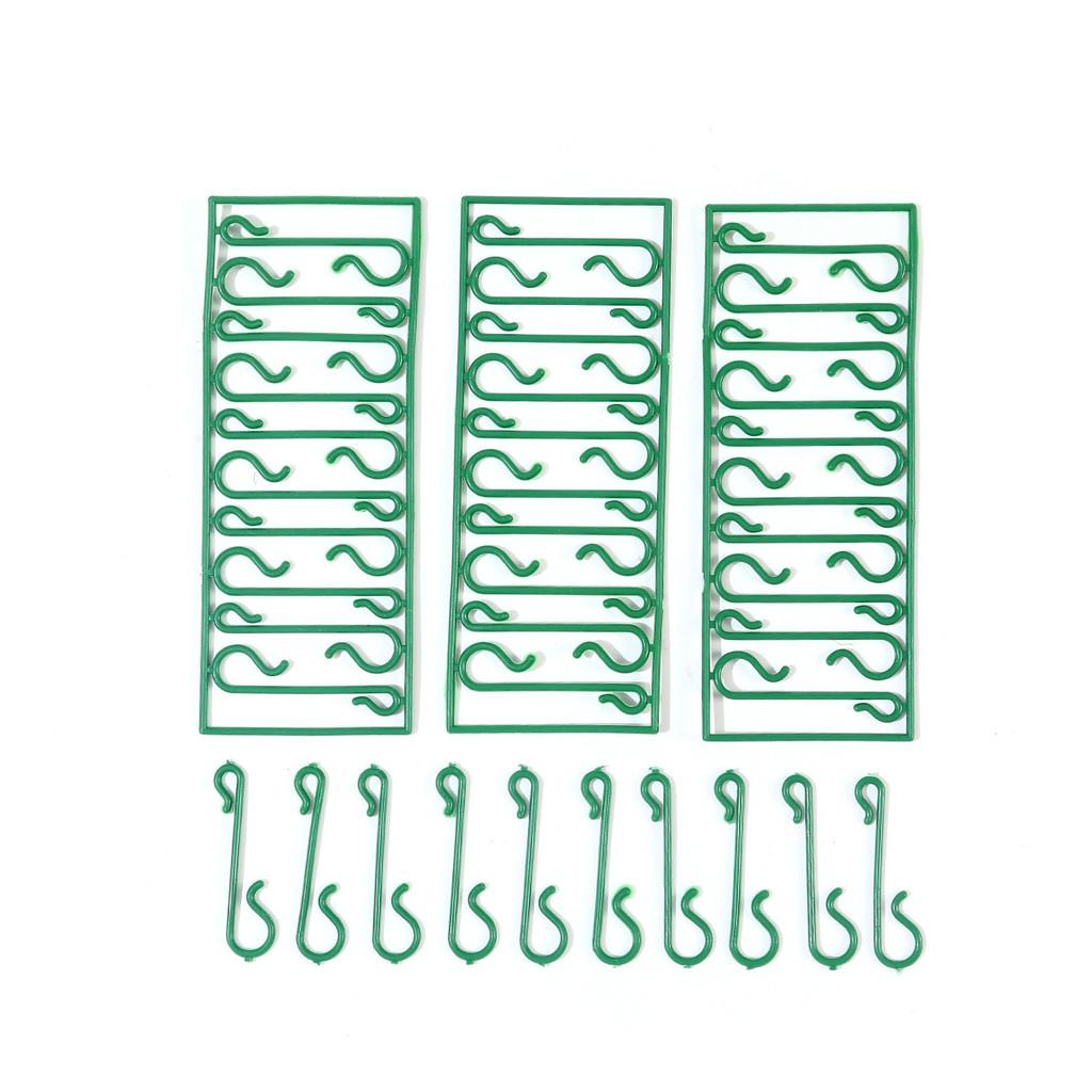 Christmas Tree Ornament Hooks Set Of 10 Plastic Hanging Clips For Holiday Decoration And Gift Use