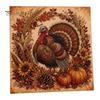 Fall Home Decor Crafts Autumn Faux Pearl Painting Kit, DIY Pumpkin Turkey Art for Adults Sunflower 3D Wall Craft Kit Handmade Set