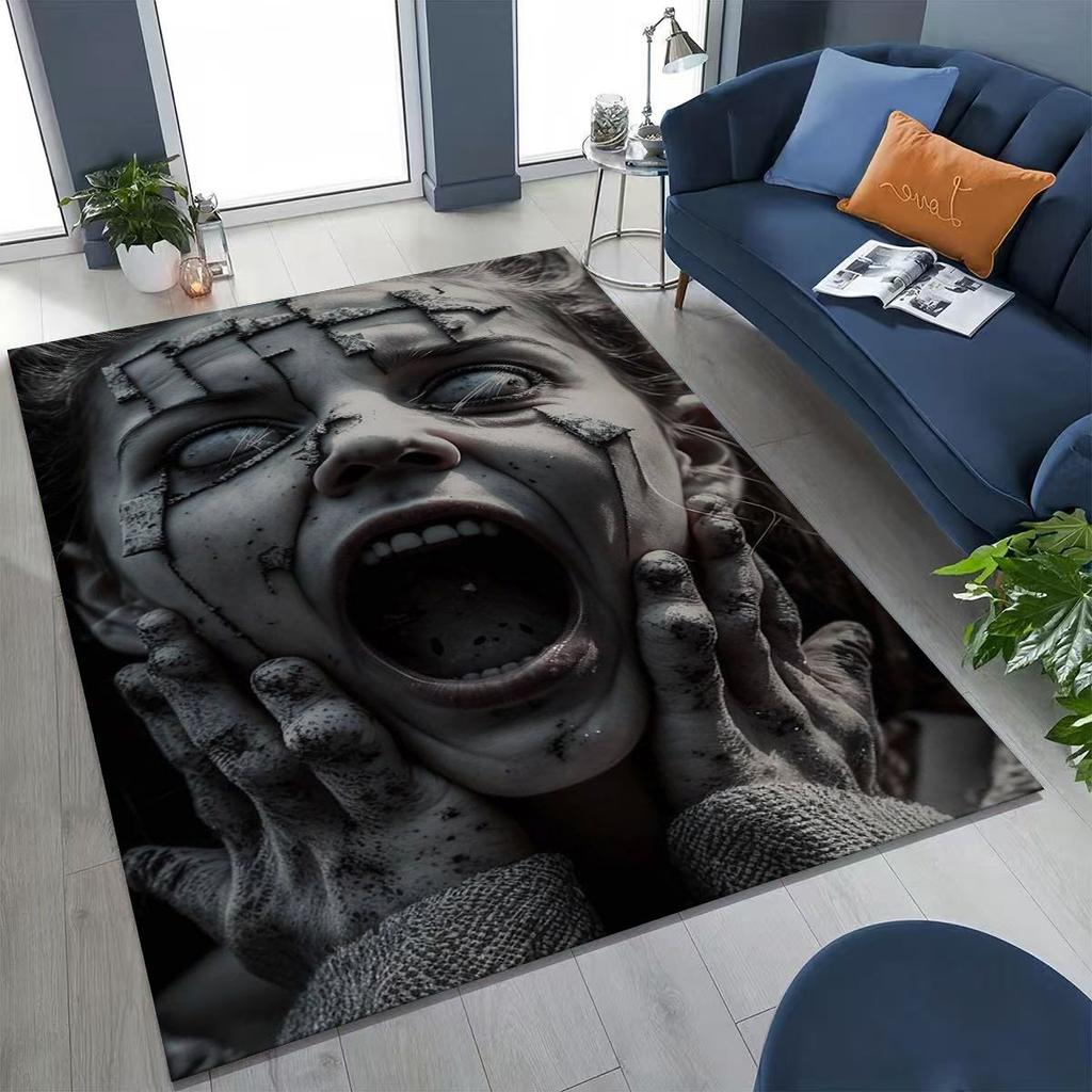 27 Style Terrifying Ghost Spirit Apparition Specter Gothic Rug for Bedroom Living Room Sofa Home Doormat Decor,Non-slip FloorMat