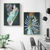 Leaves, Artistic Modern Canvas Print, Leaf Themed Canvas Picture Artwork Hanging For Bedroom Living Room Office