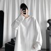 Men T-shirt Long Sleeve O Neck Solid Color Loose Pullover Warm Soft Plus Size Men Spring Top for School