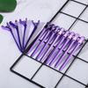 12PCS Purple Blue Hairdressing Styling Clamps Stainless Steel Hair Styling Clips  For Hairstyling