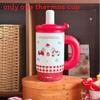 Year Of The Horse Portable Thermos Mug With Ceramic Inner And Travel Cap For Outdoor Use