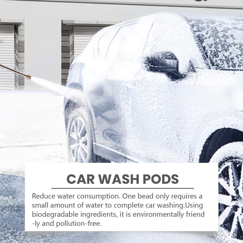 Korálky automobilového čisticího prostředku, předem odměřené, rozpustné, ultra koncentrované složení, čištění, čištění a ochrana automobilového laku, 160 ml