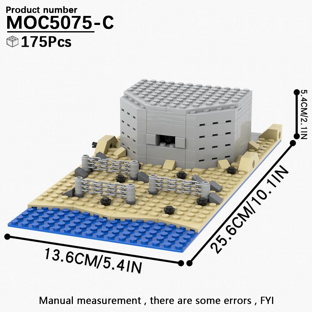 MOOXI WW2 Modern Military Architecture MOC Model Bricks DIY Diorama Adult Children Toy Building Blocks Set Montessori Gift Model