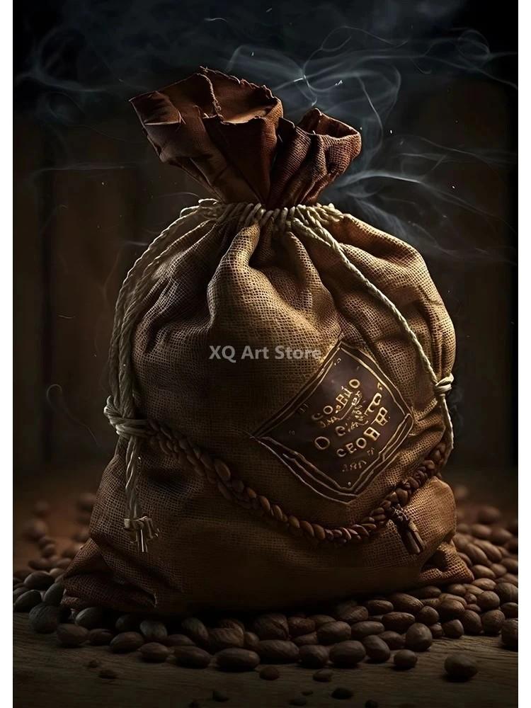 

Вінтажні кавові зерна. Плакати з кавою. Принти. Картини на полотні. Настінні картини. Для кухні. Декор кімнати. Безрамні подарунки. 21x30cm No Framed