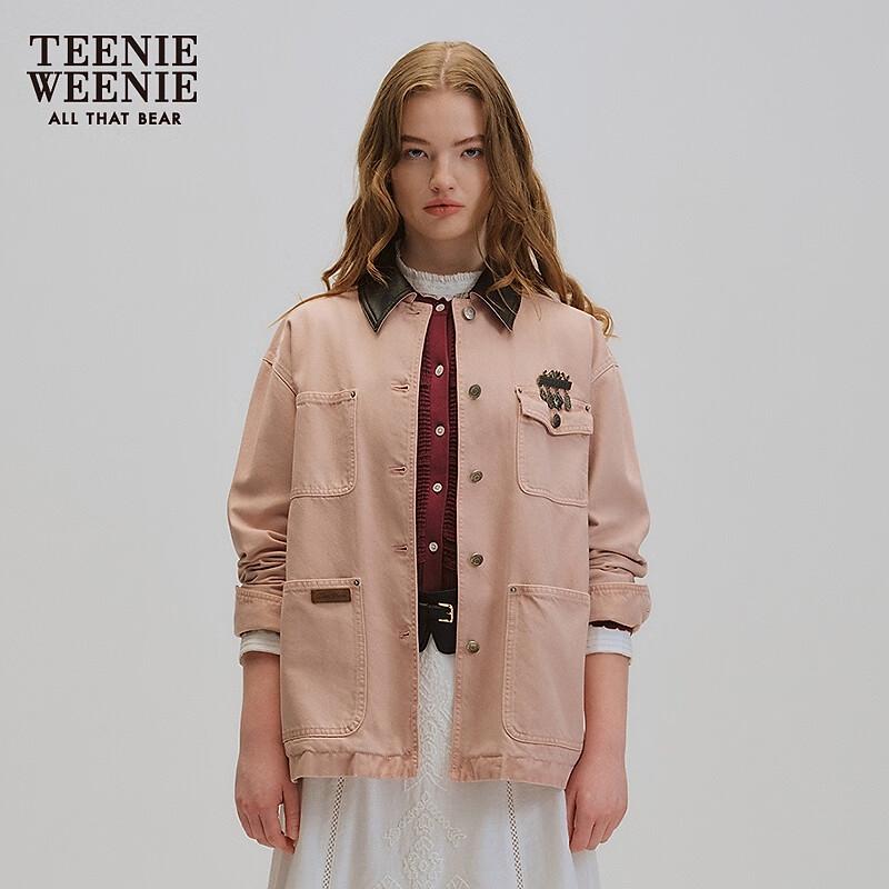 Teenie Weenie Women's Bear Letter Spring Jacket