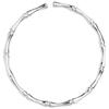 Zuyin 999.9 Smooth Matte Bamboo Joint Open Smooth Face Bracelet Women's Simple Bamboo Silver Bracelet Valentine's Day Gift