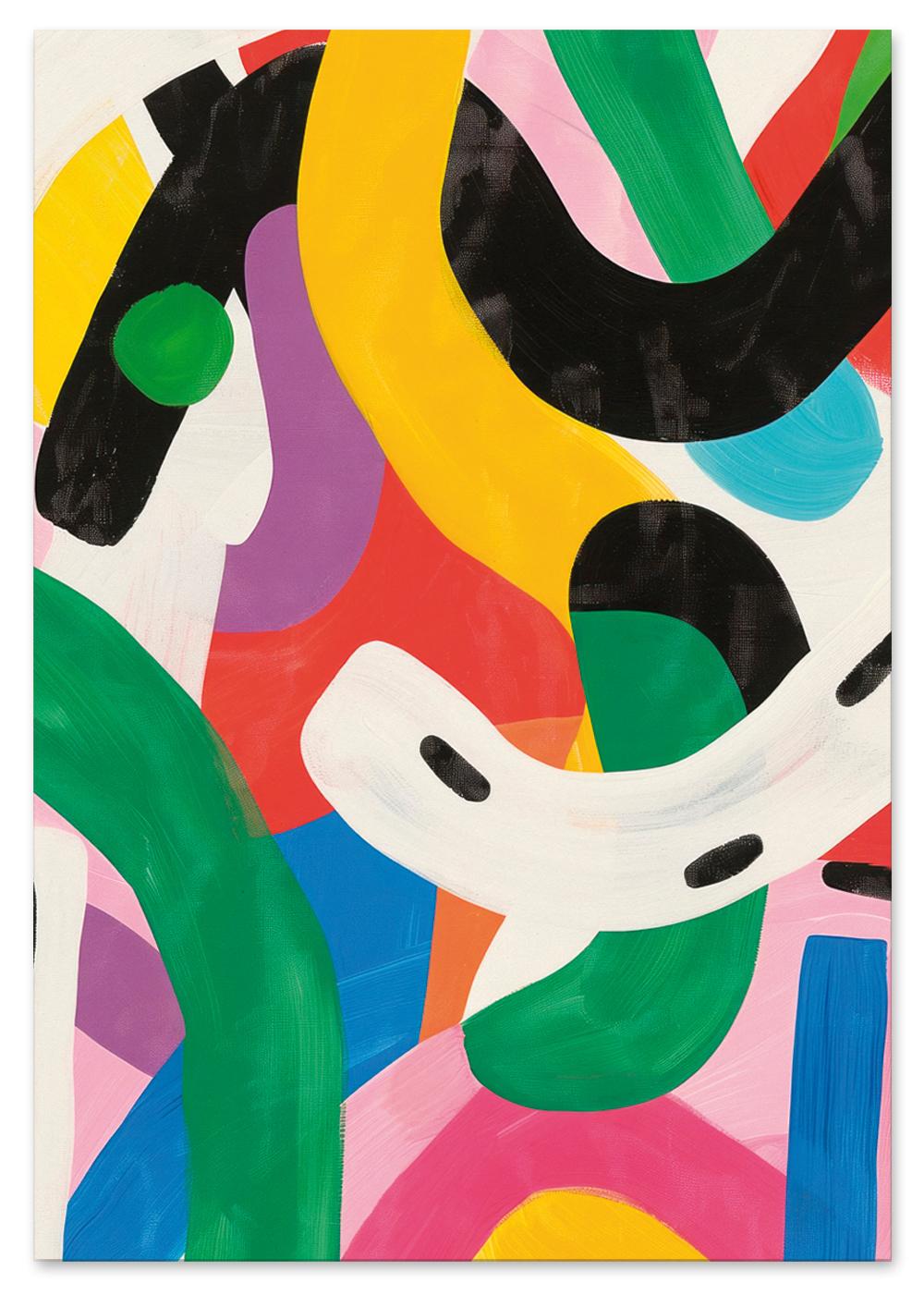 

Plakat kolorowa abstrakcja 30x40 cm