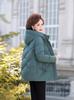 Stylish Short Down Jacket for Petite Middle-Aged & Elderly Women - Winter Warmth, Thick, White Duck Down