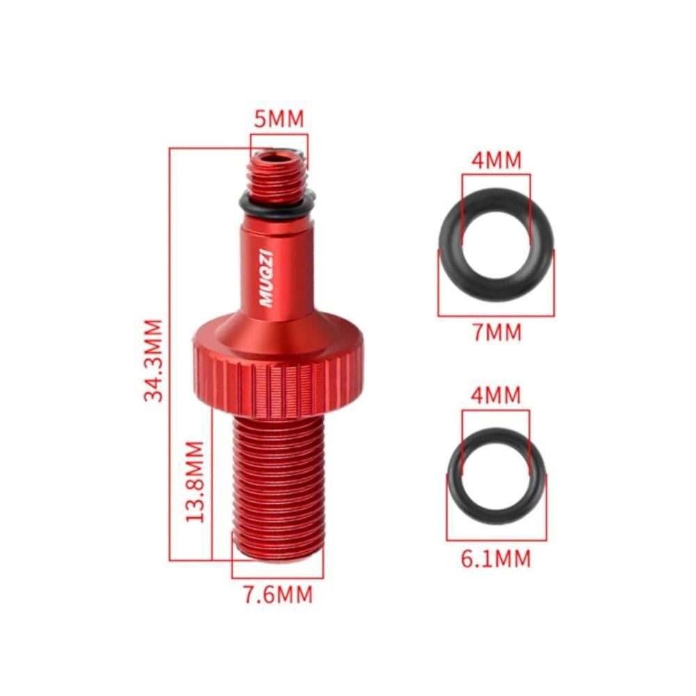 Aluminum Alloy Air Valve Adapter for Rckshox monoarch/DT swiss XMM/Marzocchi Mountain Bike Use