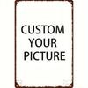 Customizable 2D Iron Sign 8x12 Inch Thickened UV Printed Metal Plaque Personalized Text Wall Decor for Home Bar Cafe Garage Business