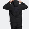 Men's Adidas Jackets Unisex Black Hooded Moderate Other