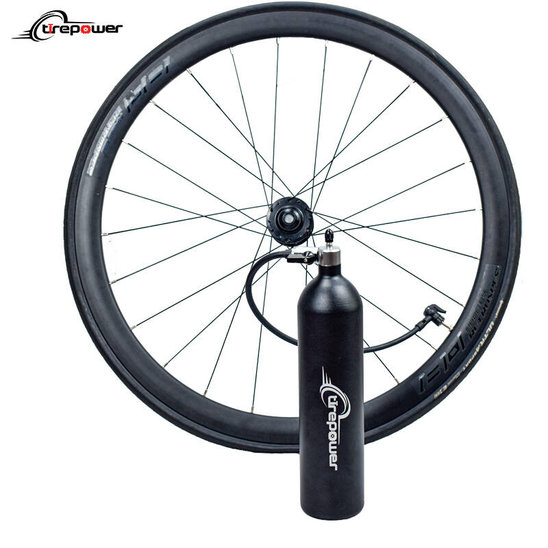 1.3L MTB Road Bike Tubeless Tire Inflator Tyre Air Booster Air bottle With Valve Gas Cylinder FP1000-V5