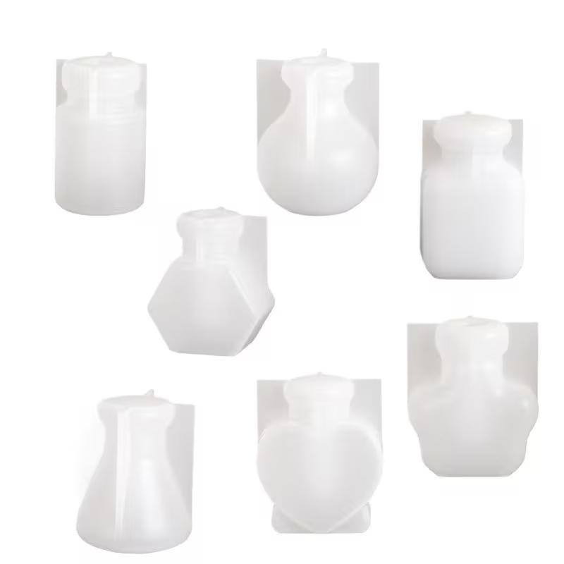 

7pcs Magic Bottle Drift Bottle Making Kit,Used for Drip Glue Resin Plaster Making Silicone Mold, Suitable for Making Unique Pend