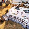 Outdoor Equipment Multi Purpose Ethnic Style Picnic Mat Floor Mat Retro Style Camping Carpet Beach Cover Carpet