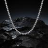 Cubic Zirconia Tennis Necklace for Women Men Stainless Steel Chain Necklaces Waterproof Jewelry16inch-30inch