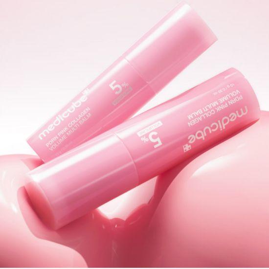 Medicube PDRN Rosa Collagene Volume Multi Balsamo Cura Rughe & Glow Stick 10g