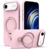 For iPhone Air Case Compatible with MagSafe Kickstand PC+Silicone Phone Cover