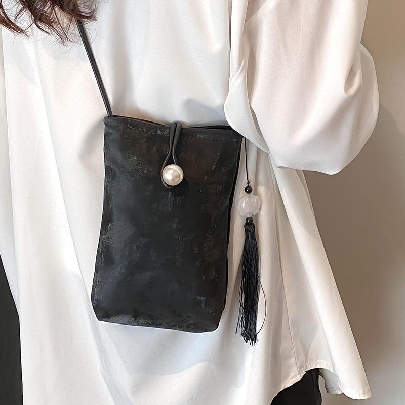 

Модная и простая сумка для мобильного телефона, высококачественная универсальная модная сумка через плечо для женщин, женская сумка через плечо Ins Texture