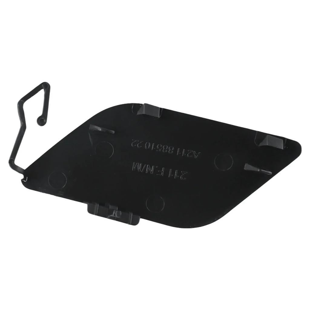 Front Bumper Tow Hook Cover Cap For MERCEDES E Class W211 High Reliability Easy Installation Black (2007 2009)