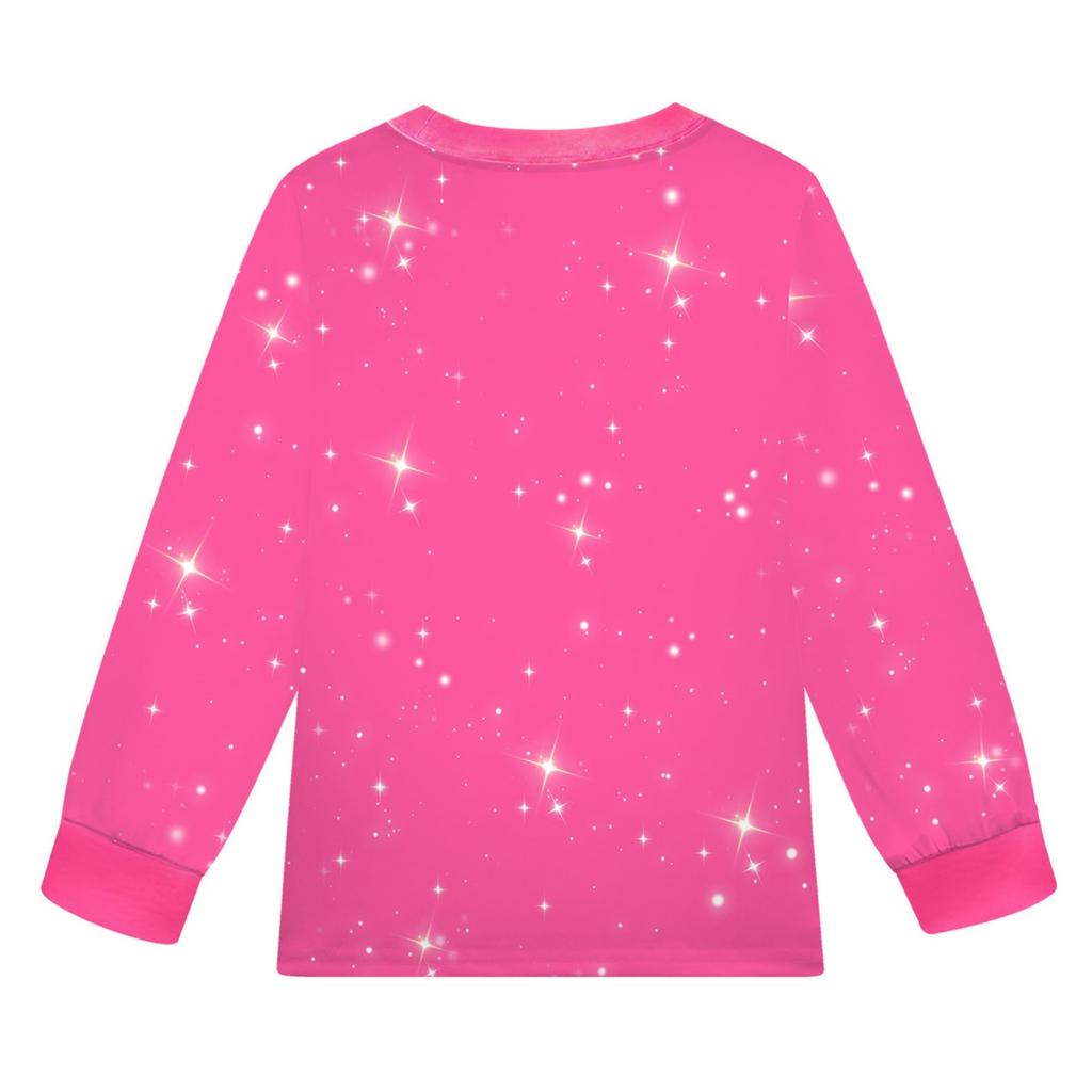 Children's Witch  Girls Printed Suit Long Sleeve Pants Suit