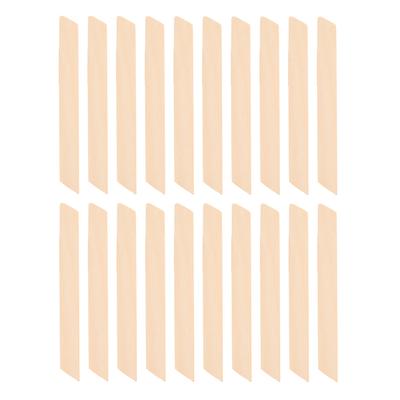 20pcs Quadrangle Shape Wooden Wax Sticks Wax Spatulas Applicator Hair Removal Tool