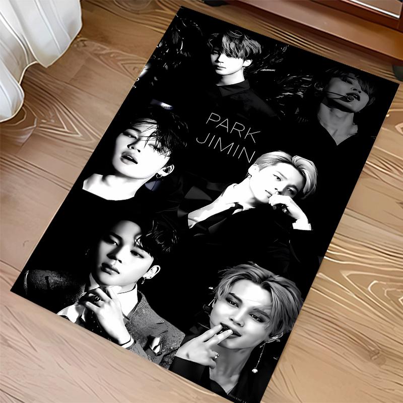 1pc Jin singer2 Print Area Rug - Soft, Washable Non-Slip Indoor Mat for Office Chairs, Living Room, Home Office Decorative Rug