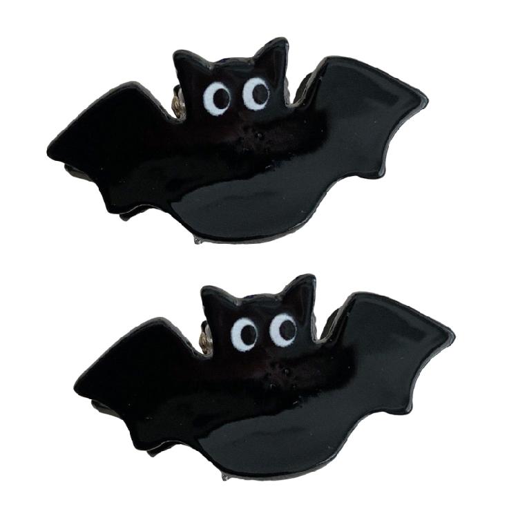 2Pcs Creative Halloween Costume Clip Reusable Acrylic Hairpin Hair Accessories For Children Adults Theme Parties