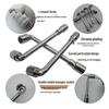 L-Shaped Elbow Pipe Wrench: Plated 7-Shaped Perforated Socket Wrench Tool