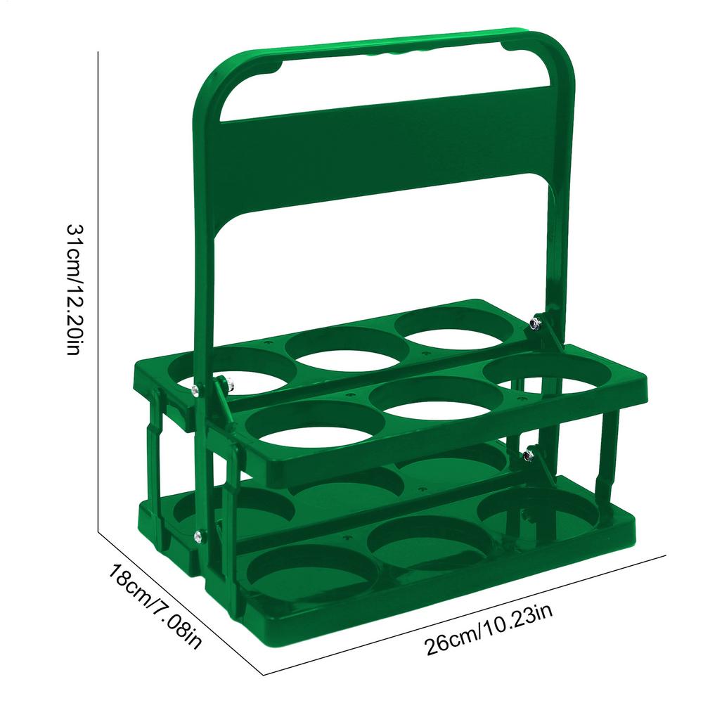 Cup Organizer Beer Bottle Carrier Drink Caddy Holder Bar Beverage Display Basket 6 Pack Wine Rack Durable Foldable Reusable