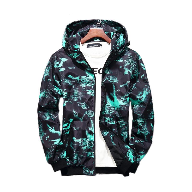 Jaqueta Moletom Camuflada Casual Masculina Primavera Outono Homem Roupas Impermeáveis Casaco Corta-vento Masculino Roupa Exterior 5XL