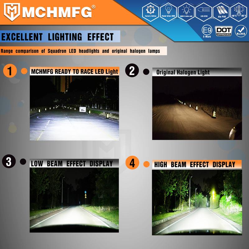 MCHMFG Dirt Bike Motorcycle Headlight Headlamp FOR KTM EXC EXCF SX SXF XC XCF XCW XCFW 125 250 300 350 450 530